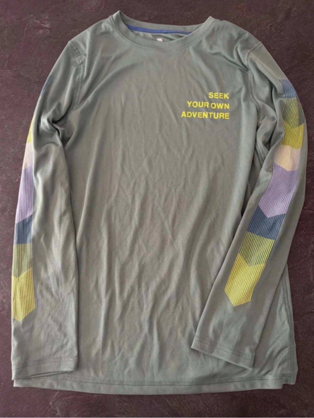 Seek Your Own Adventure Long-Sleeve Performance Shirt - Olive